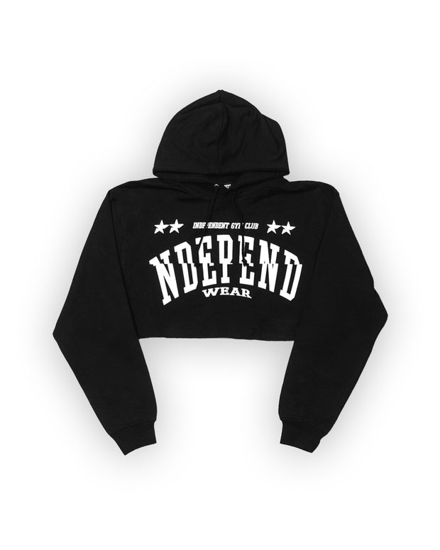 Hoodie Crop Nera